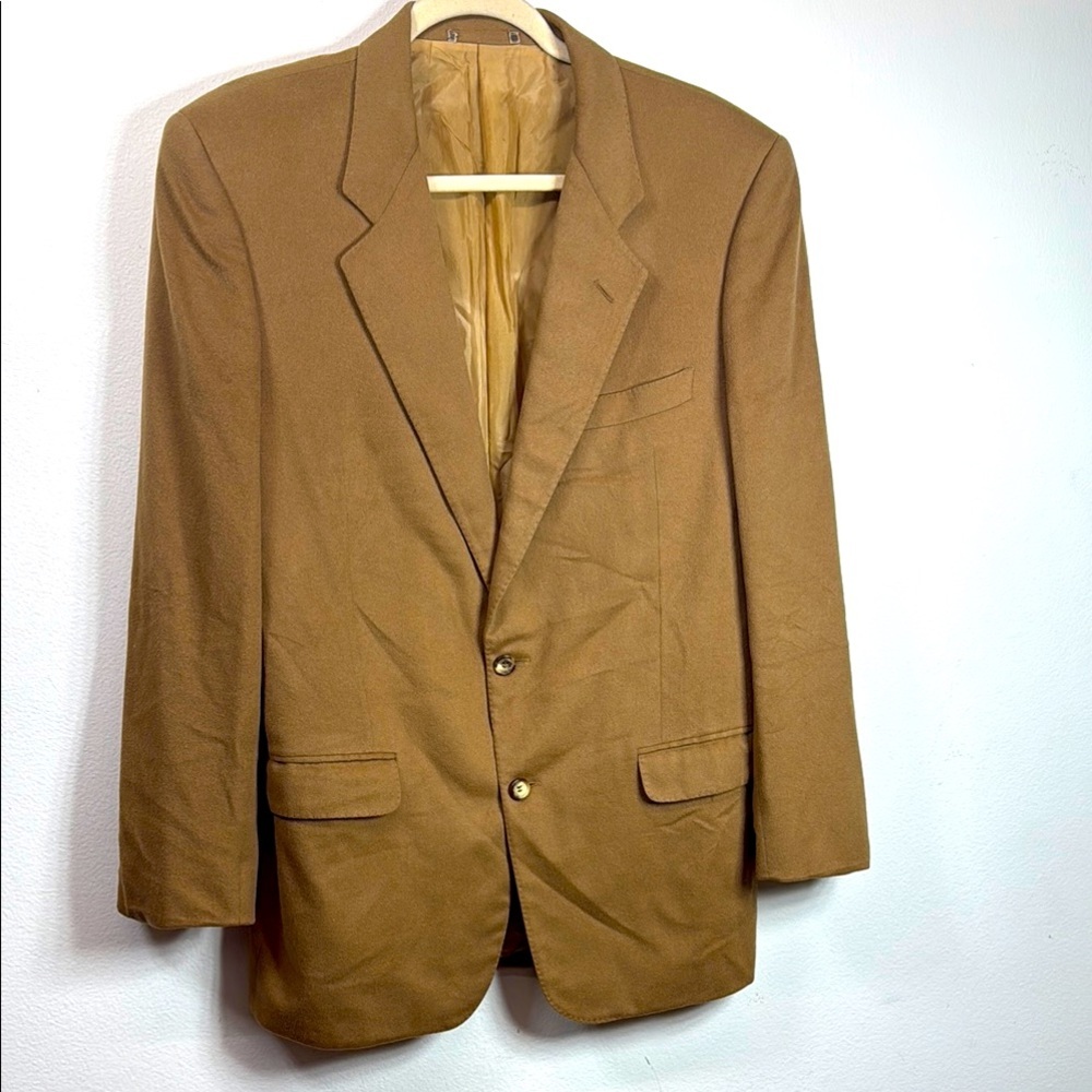 (R7) CERRUTI 1881, vintage 1944 jacket,100% cashmere for men, khaki, Sz 52,PARIS